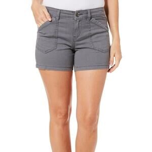 NWOT Unionbay Womens Alix Twill Shorts 10 Light galaxy grey Size 5